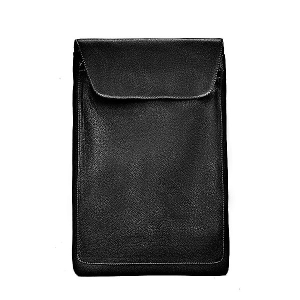 Case para notebook personalizavel em couro preto