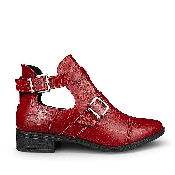 Bota Mod. 507 em couro Vermelho