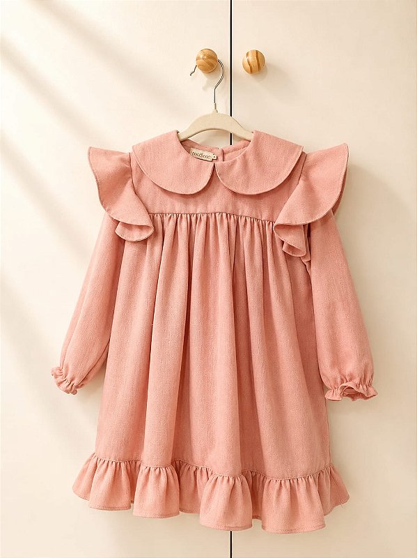 Vestido Hortênsia Manga Longa