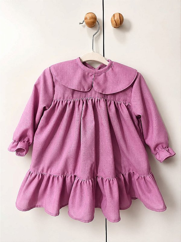 Vestido Tulipa Manga Longa