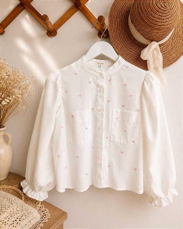 Camisa feminina coração