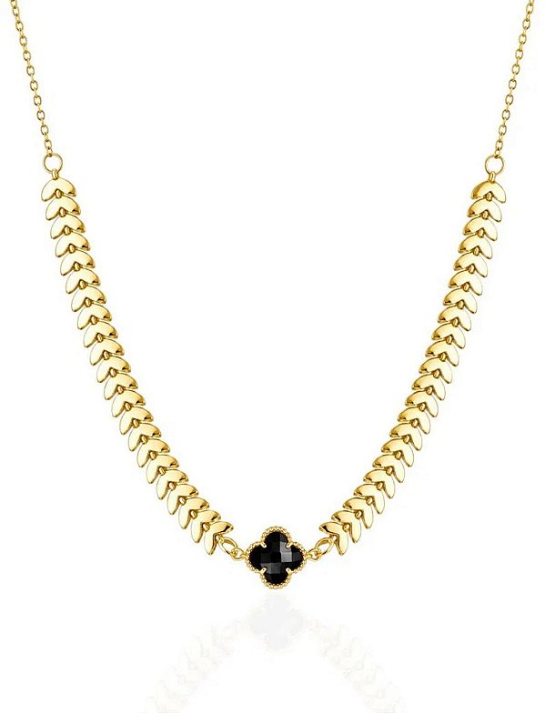Choker Escamas Inspiração VG Preto