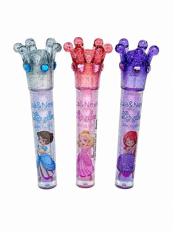 Lip gloss Lua e Neve Princesas