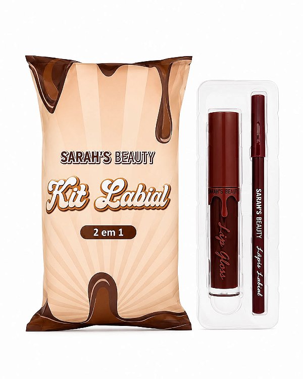 KIT LABIAL CHOCOLATE 2 EM 1
