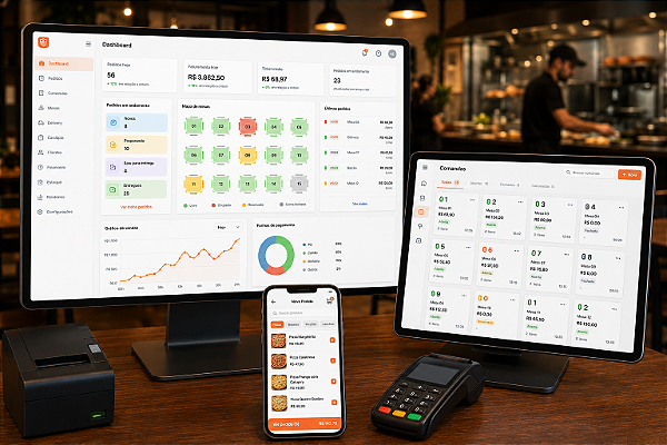 Sistema para Restaurante com Delivery e Comandas