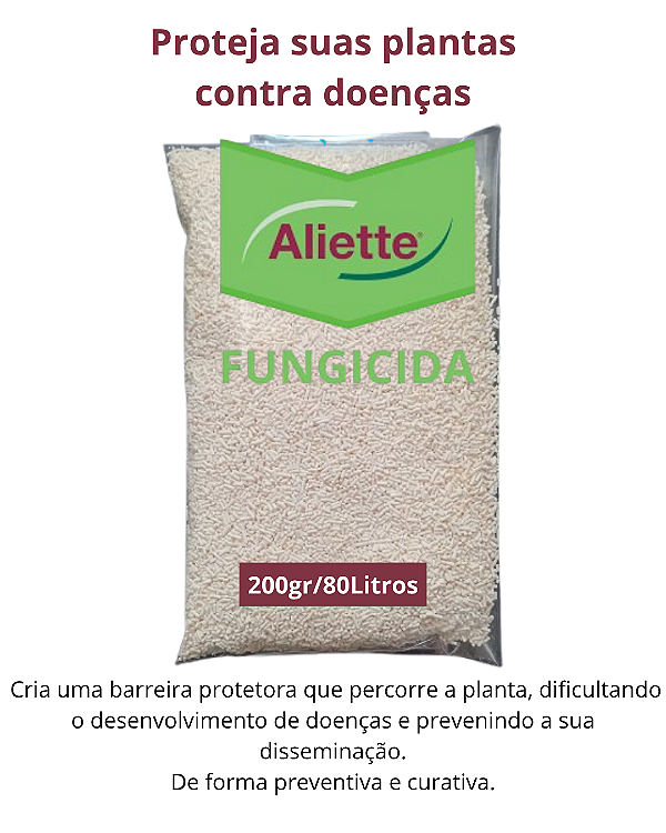 Fungicida Aliette 200gr Fracionado - Controle Sistêmico de Doenças e Gomose