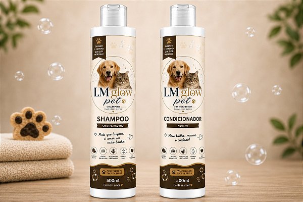 LM GLOW PET | Kit Cristal Neutro 500ml