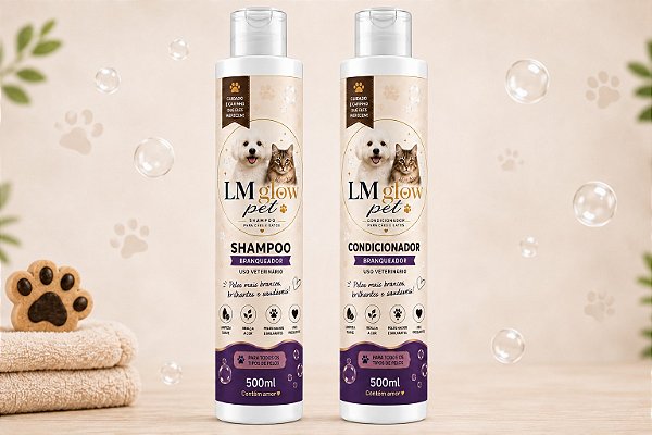 LM GLOW PET | Kit Branqueador 500ml