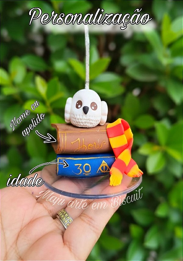 Mini Vela Harry Potter Personalizável 6cm
