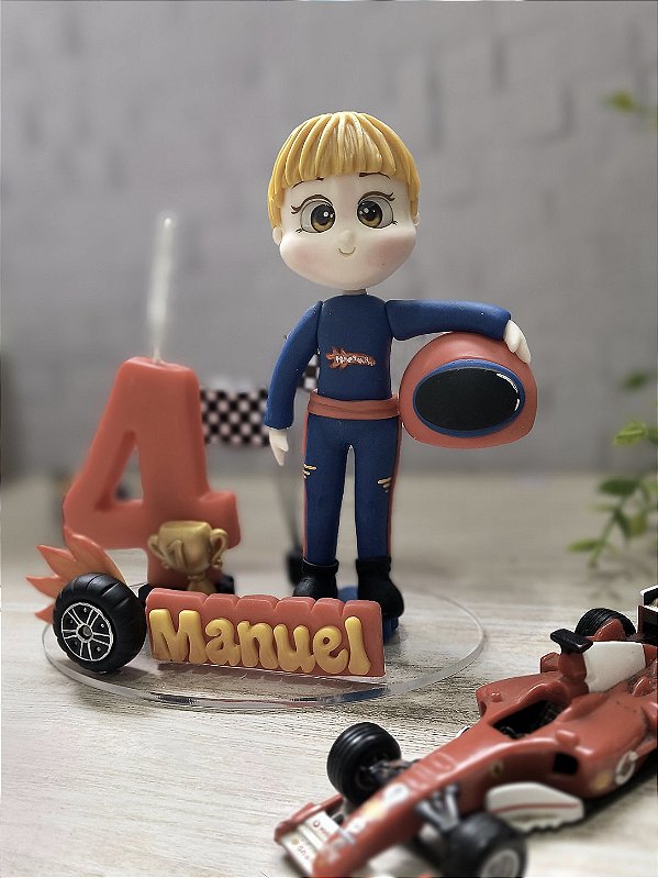Topo de Bolo Personalizável Hotwheels 15 cm
