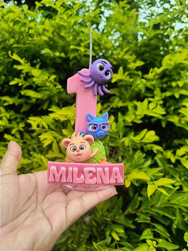 Vela em Biscuit Bolofofo Personalizada