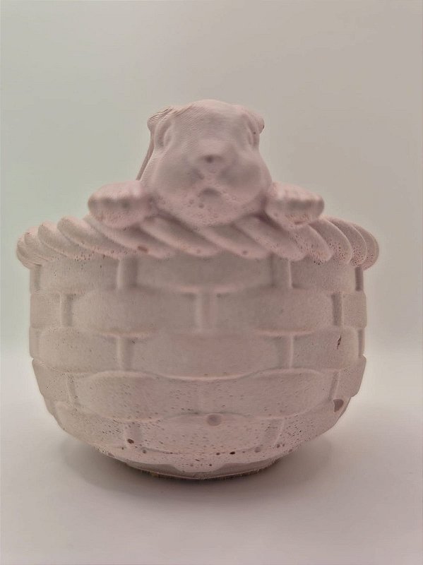 Cesta Coelho - Rosa