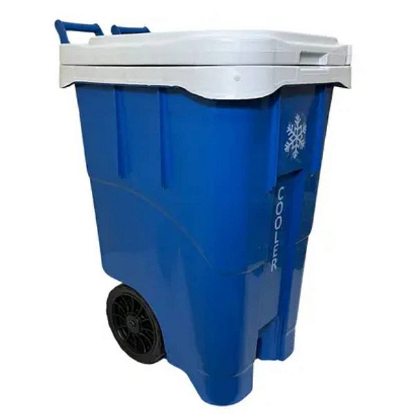 Cooler CarrinhoTérmico 63 Litros Com Rodas, Alças, Divisória e Bandeja Reforçada Antares