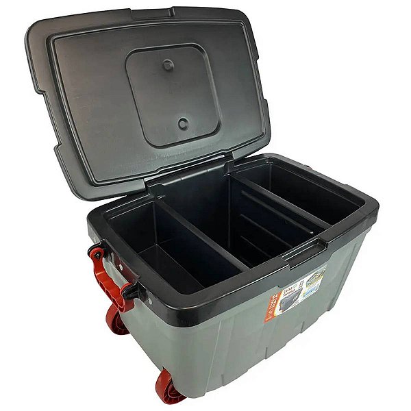 Cooler Caixa Térmica 54 Litros Com Rodas, Alças Divisórias e Bandeja Perfeita para Lanches, Viagens e Uso Diário Antares