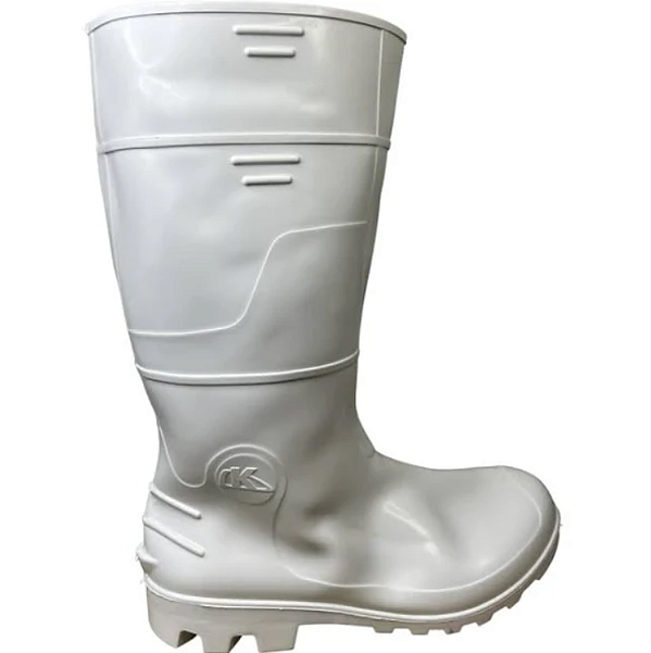 Bota PVC Safety Cano Médio Branca N38 Ref 3153 CA 42.149 Kadesh