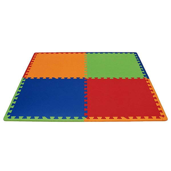 Tapete de EVA Infantil 4 Pçs 52x52cm – Macio e Seguro Evamax