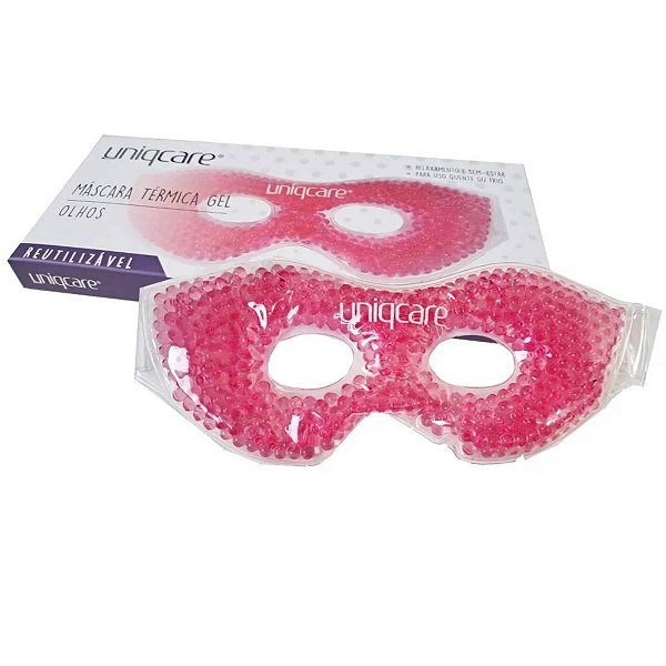 Máscara Térmica Gel Skincare Para Olhos Olheiras Enxaqueca Tipo de pele Olhos abertos Rosa