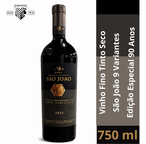 Vinho Castellamare Edição Especial 90 Anos Tinto Seco 750ml