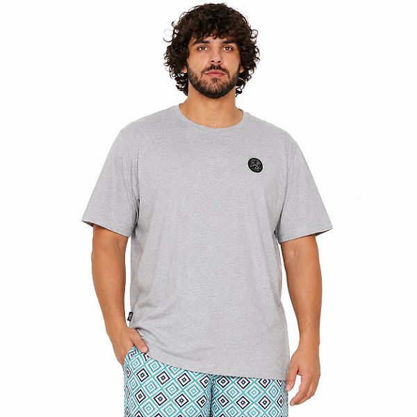 Camiseta Manga Curta Plus.Etq Termo2 Vida Marinha