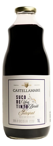 Suco De Uva Integral Tinto 100% Uva Bordô Castellamare 1l