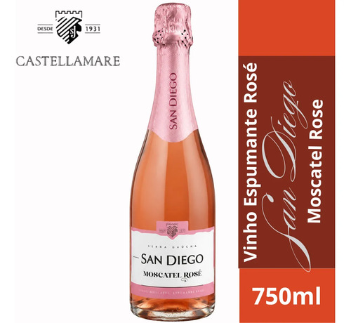 Espumante Moscatel Rose San Diego 750ml Castellamare