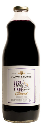 Suco De Uva Tinto Integral Bordô Castellamare 1,5l Natural