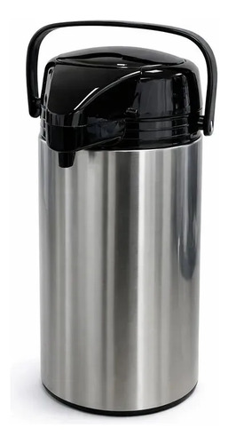 Garrafa Térmica De Pressão 1,9 Litro Inox Café Chá Água Sistema Por Aperto Istok