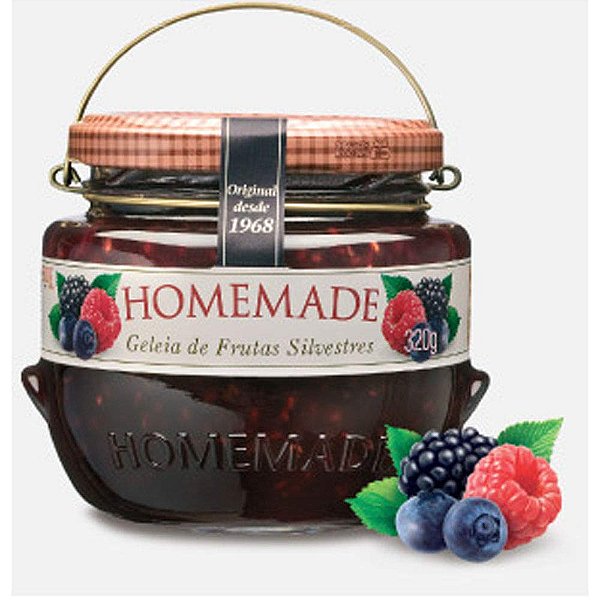 Geleia Premium Frutas Vermelhas 320g - Homemade