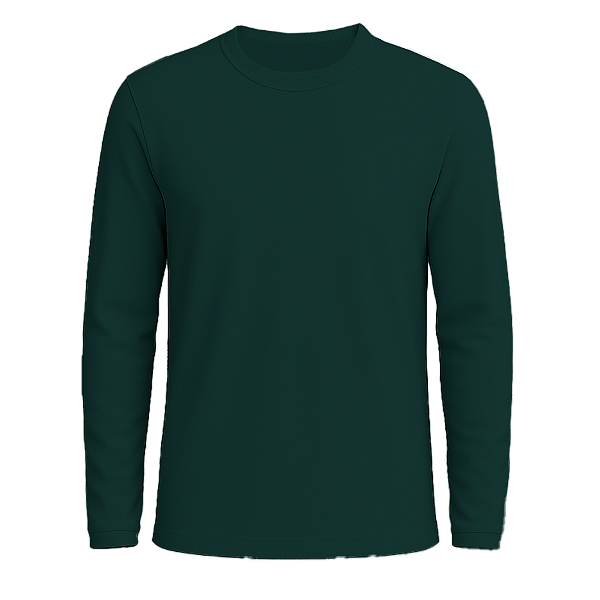 Camisa Básica Poliamida UV+ Manga Longa Verde Botanica