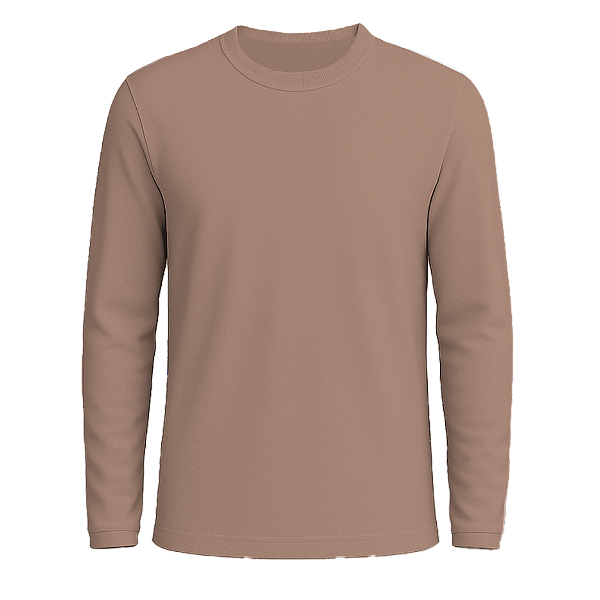 Camisa Básica Poliamida UV+ Manga Longa Canela