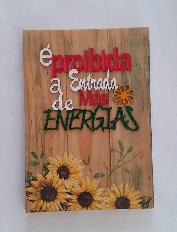 Quadro Pallet "Boas Energias"