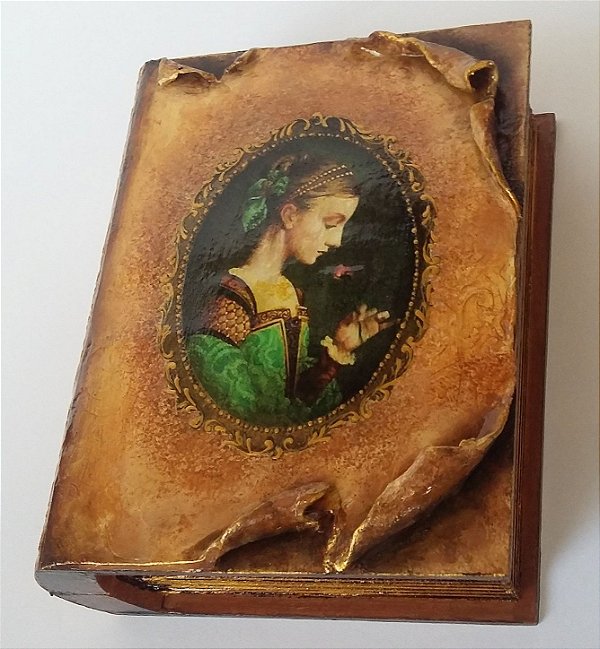 Caixa Livro Medieval - sob encomenda