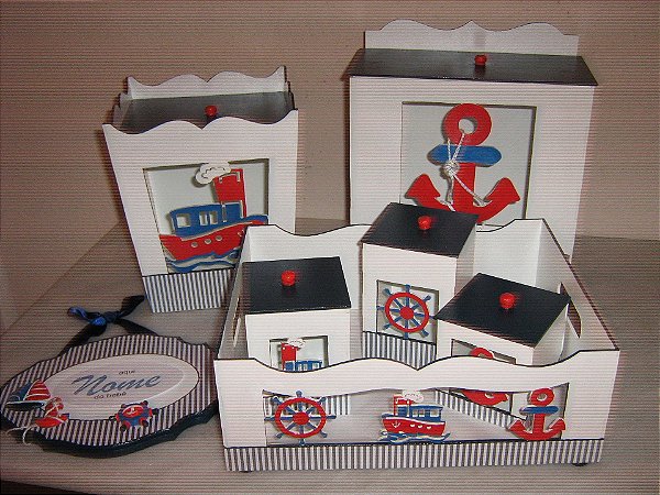Kit Higiene Bebê Marinheiro