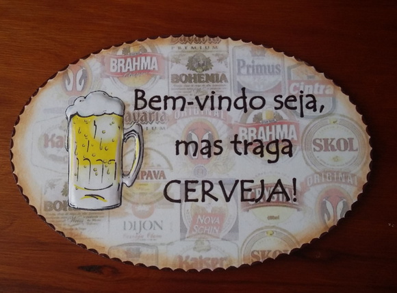 Placa Decorativa Cerveja