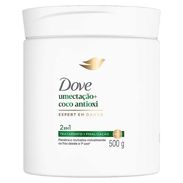 Máscara Capilar 2 em 1 Umectação + Coco Antioxi (Dove) - 500g