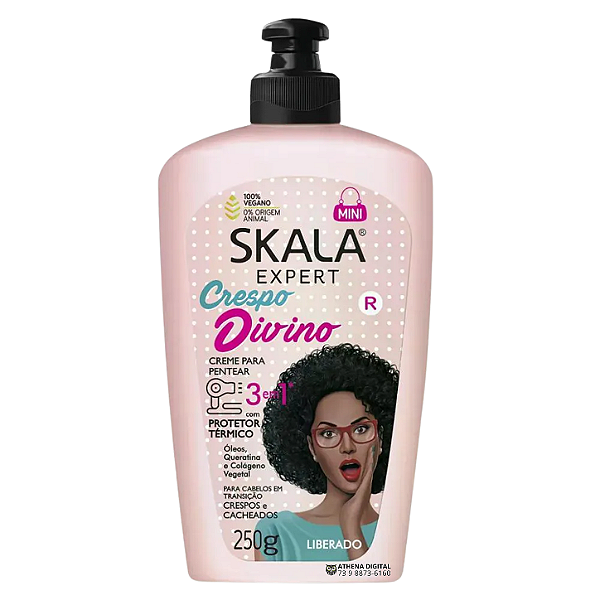 Creme Para Pentear "Crespo Divino" 3 em 1 (Skala) - 250g