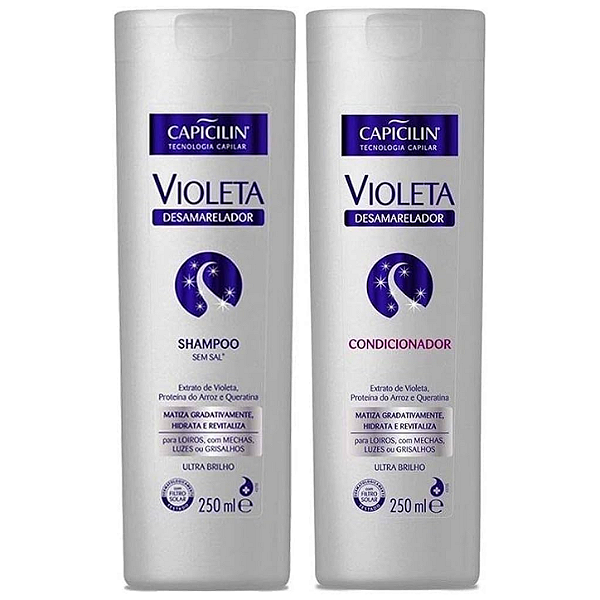 Shampoo + Condicionador Desamarelador (Capiclin) - 250mL+250mL