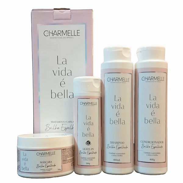 Kit La Vida É Bella com 04 itens - Tratamento Brilho Espelhado