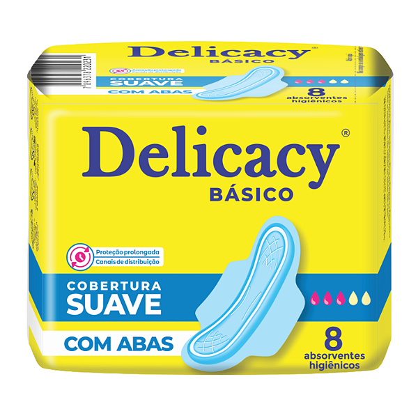 Absorvente Suave Com Abas (Delicacy) - 8 tiras