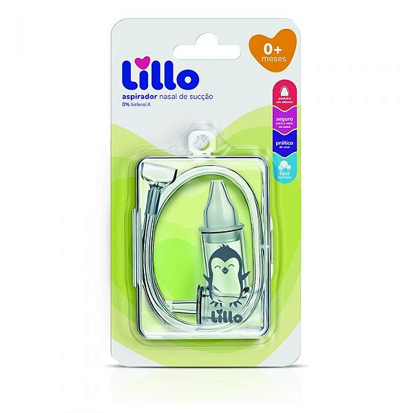 Aspirador Nasal De Sucção Lillo 0+ Meses Com Estojo