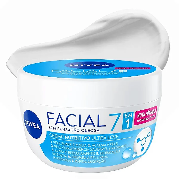 Creme Facial Nutritivo Ultraleve Nivea 7 em 1 - 100g