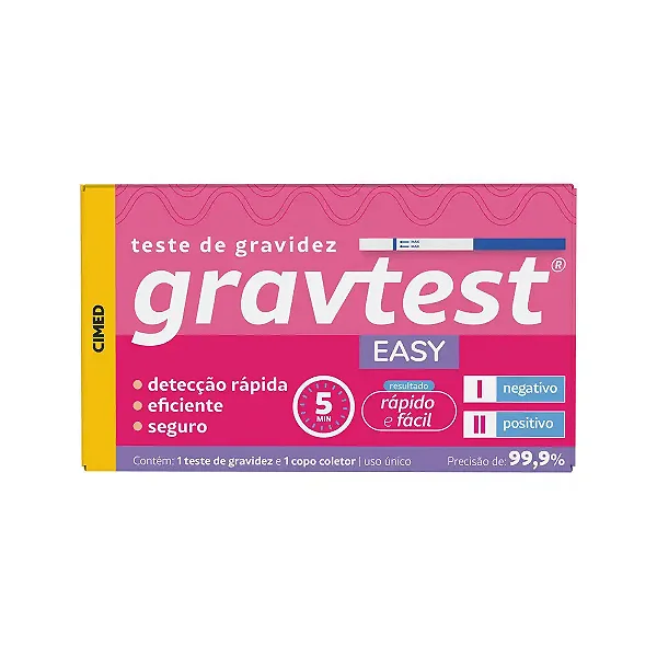 Easy Teste Gravidez Gravtest - 01 unidade