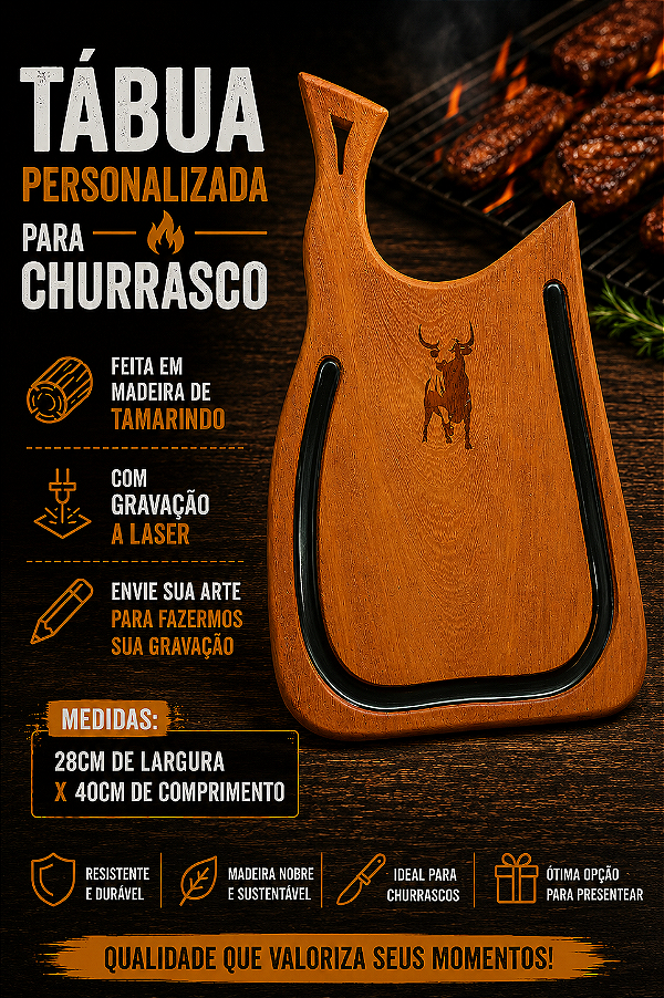 Tábua Personalizada para churrasco