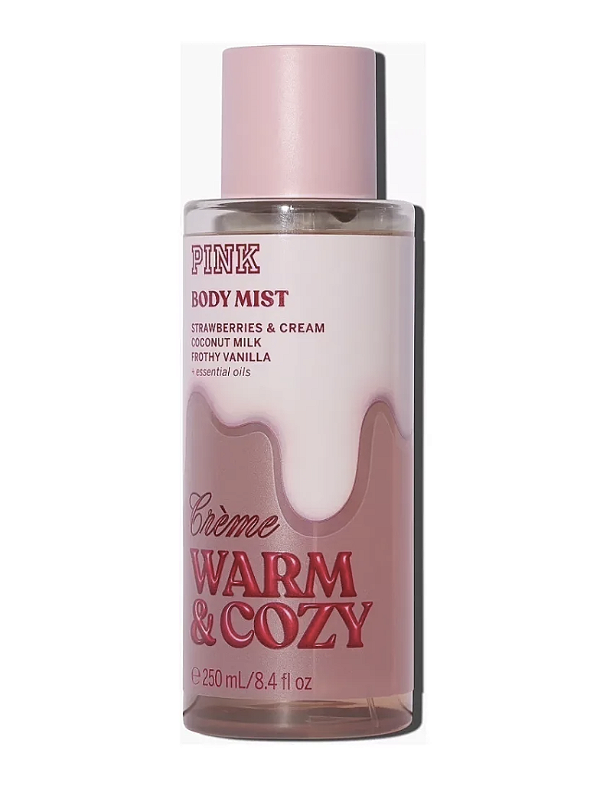 Glazed warm & cozy body mist pink victoria's secret 250ml