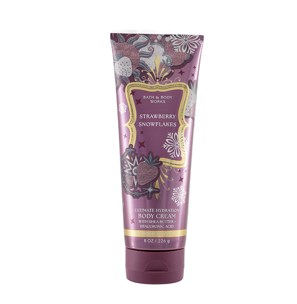 Strawberry snowflakes hidratante corporal bath body works 226g