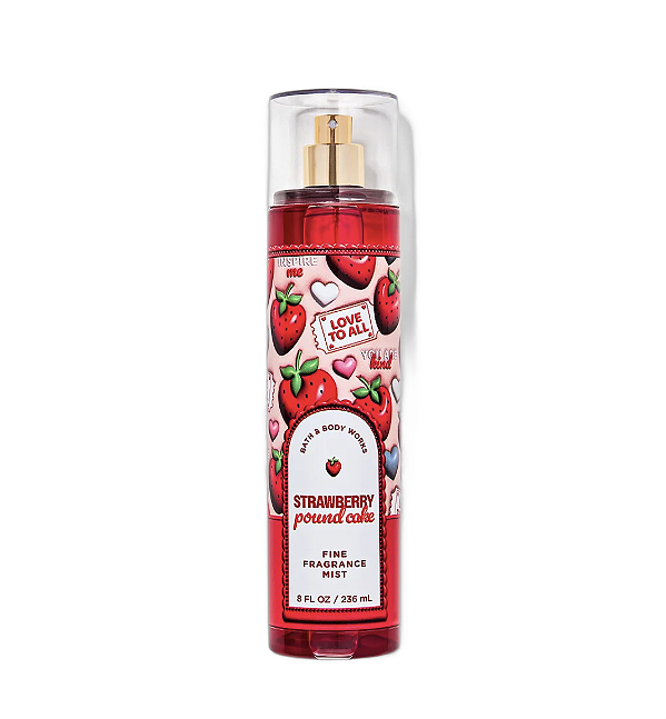 Strawberry pound cake body splash bath body works 236ml