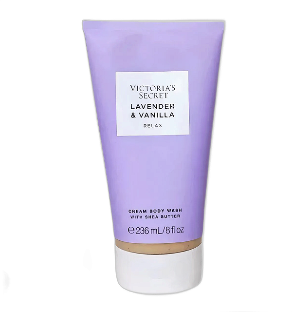 Lavander & vanilla  relax sabonete em creme de banho victoria's secret 236ml