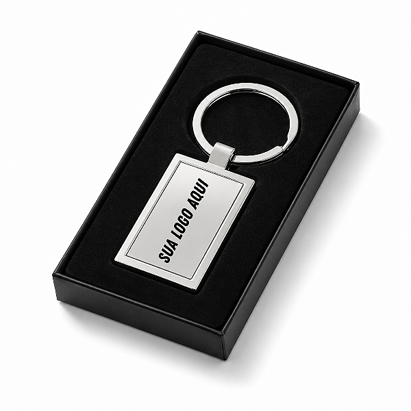 Chaveiro Metal Retangular