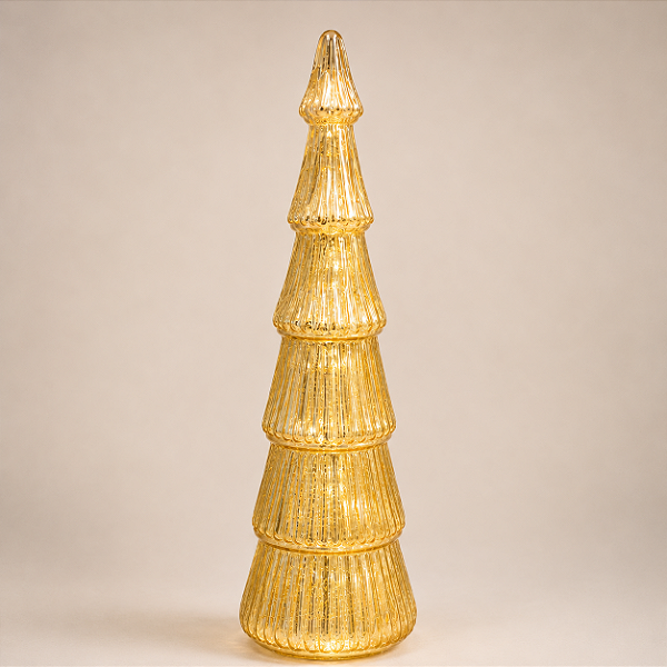 Árvore de Natal em Vidro com Iluminação LED 48 cm