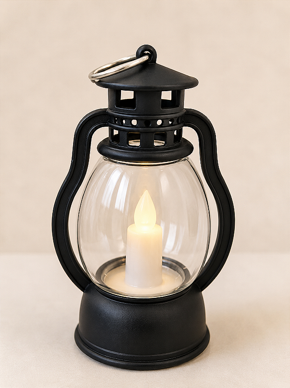 Mini Lamparina Decorativa com LED 9 cm | Enfeite Natalino para Árvore de Natal, Guirlandas e Cenários | Iluminação Decorativa Premium | Delicare Home